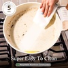 image:imageCAROTE Ceramic Cookware Sets Pots and Pans Set 16pcsCream White
