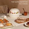 image:imageCAROTE Enameled 5QT Cast Iron Dutch Oven Pot with Gift Box BonjourYellow