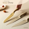 image:imageCAROTE Kitchen Knife Set 6 ColorCoded Knives and 6 Blade Guards 12PieceColorful