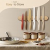 image:imageCAROTE Kitchen Knife Set 6 ColorCoded Knives and 6 Blade Guards 12PieceColorful
