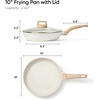 image:imageCAROTE Non Stick Frying Pan 8 Inch Classic Granite Skillet with Glass LidWhite