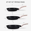 image:imageCAROTE Non Stick Frying Pan Black 81012 Granite Skillet SetBlack