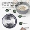 image:imageCAROTE Nonstick 15Qt amp 30Qt Sauce Pan Sets with Lid BlackBlack