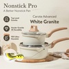 image:imageCAROTE Nonstick 15Qt amp 30Qt Sauce Pan Sets with Lid BlackWhite