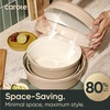 image:imageCAROTE Pots and Pans Set Ceramic Cookware Set 14pcsBeige Neutral