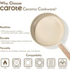 image:imageCAROTE Pots and Pans Set Ceramic Cookware Set 14pcsOatmeal