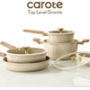 image:imageCAROTE Pots and Pans Set Ceramic Cookware Set 14pcsOatmeal