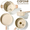 image:imageCAROTE Pots and Pans Set Ceramic Cookware Set 14pcsOatmeal