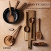 image:imageCAROTE Wooden Utensil Set 8Piece Acacia Wood Cooking UtensilsWooden
