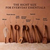 image:imageCAROTE Wooden Utensil Set 8Piece Acacia Wood Cooking UtensilsWooden