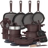 image:imageCAROTE 31pcs Pots and Pans Set Nonstick Cookware SetCoffee