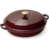 image:imageCAROTE 34QT Enamel Cast Iron Cookware Skillet with Lid Blue Dutch OvenFig