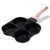 image:imageCAROTE 4Cup Nonstick Granite Egg Pan BlackBlack