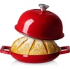 image:imageCAROTE 5QT Enameled Cast Iron Dutch Oven Red Round Bread OvenRed
