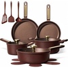 image:imageCAROTE Cookware Sets Pots and Pans Set Non Stick 16pcsRed
