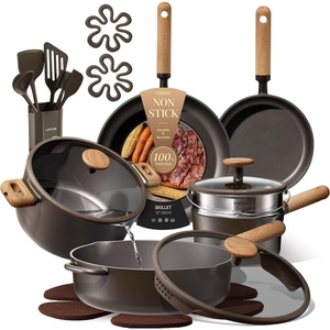 image:imageCAROTE 21pcs Nonstick Pots and Pans Set Cookware Sets