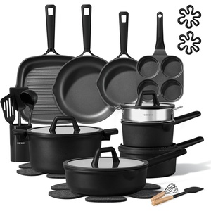 image:imageCAROTE 28pcs Pots and Pans Set Nonstick Cookware Set