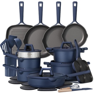 image:imageCAROTE 31pcs Pots and Pans Set Nonstick Cookware SetBlue