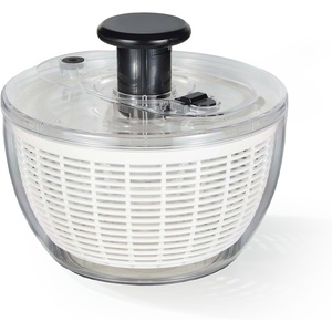 image:imageCAROTE 38 Qt Salad Spinner Small Lettuce Spinner Plastic Vegetable Fruit Washer Vegetable Cleaner Salad Cleaner Lettuce Washer NonSlip Base BPAFree