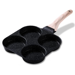 image:imageCAROTE 4Cup Nonstick Granite Egg Pan BlackBlack
