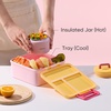 image:imageCAROTE Bento Box for Kids Lunch Box Kids with 8oz Thermos for Hot Food Lunch Container for Girls Boys 3 or 5 Compartments with 2 Removable Dividers BPA FreeLeak ProofDishwasher Safe