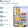 image:imageCAROTE Easyopen Airtight Food Storage Containers with Lids 20 PCS Durable Plastic Kitchen Storage Containers for Dry FoodFruit Leakproof BPAFree Sage GreenGrey