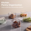 image:imageCAROTE Easyopen Airtight Food Storage Containers with Lids 20 PCS Durable Plastic Kitchen Storage Containers for Dry FoodFruit Leakproof BPAFree Sage GreenGrey