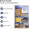 image:imageCAROTE Food Storage Containers with Lids 21 PCS Air Tight Plastic Food Containers with Date Tracking Dial BPA Free Durable Canisters Sets for the KitchenPantryDry FoodCerealSuger Blue