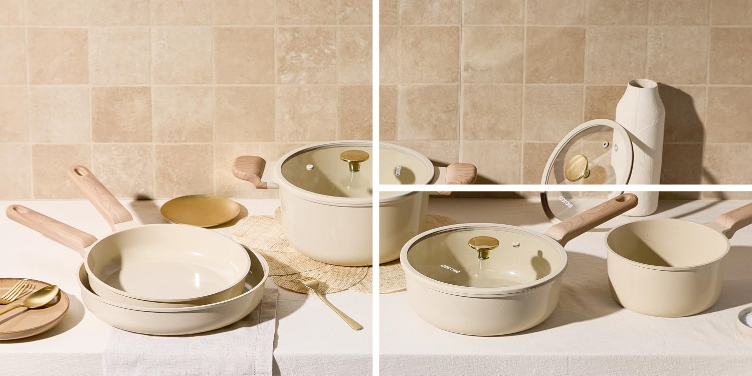 CAROTE | Cookware Sets, Detachable Cookware, Knife Sets, Skillets & Saucepans for Everyday Cooking
